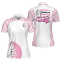 Empower White Pink Short Sleeve Golf Shirt For Ladies Women's Polo Shirts S-5XL