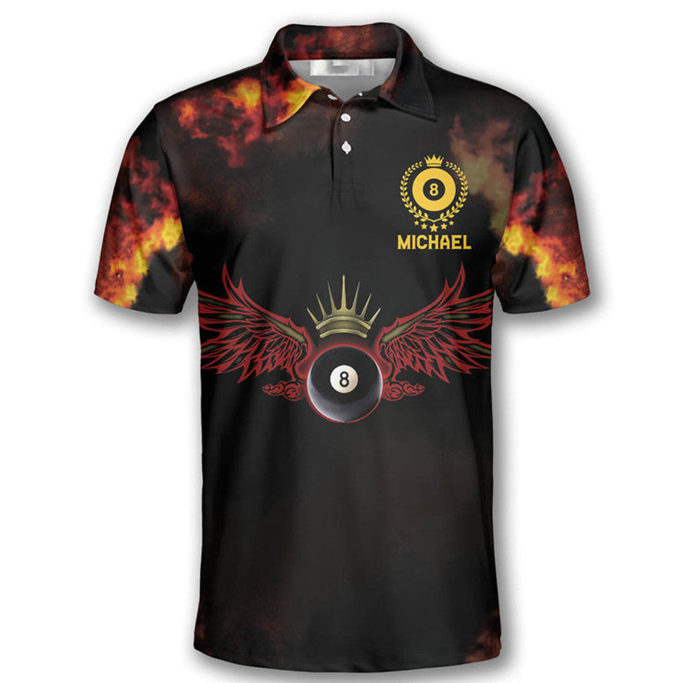 Custom On the Snap Billiard Polo Shirts for Men and Teams Men's Polo Shirt S-5XL