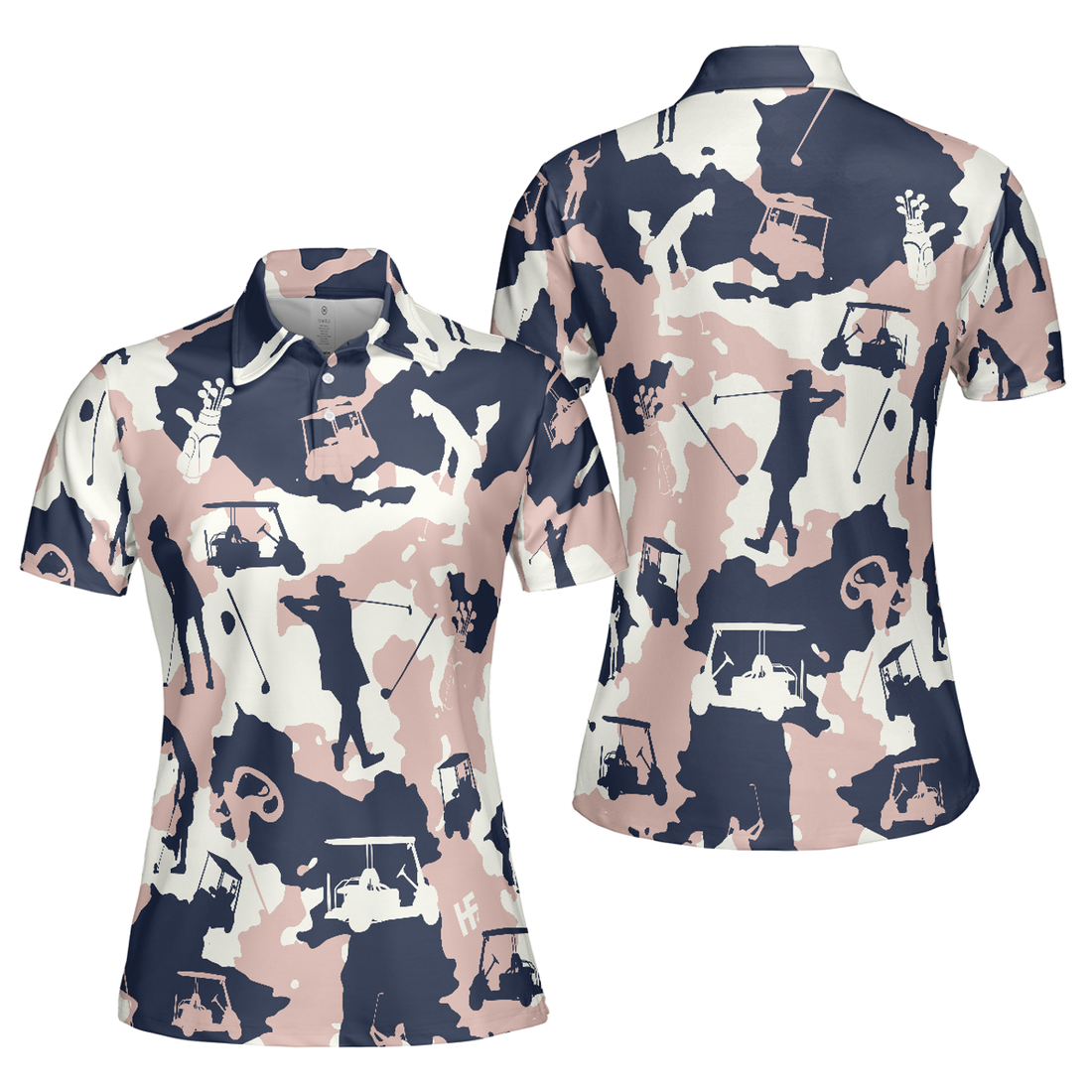 Cool Camouflage Short Sleeve Golf Shirt Gift for Ladies Women's Polo Shirts S-5XL