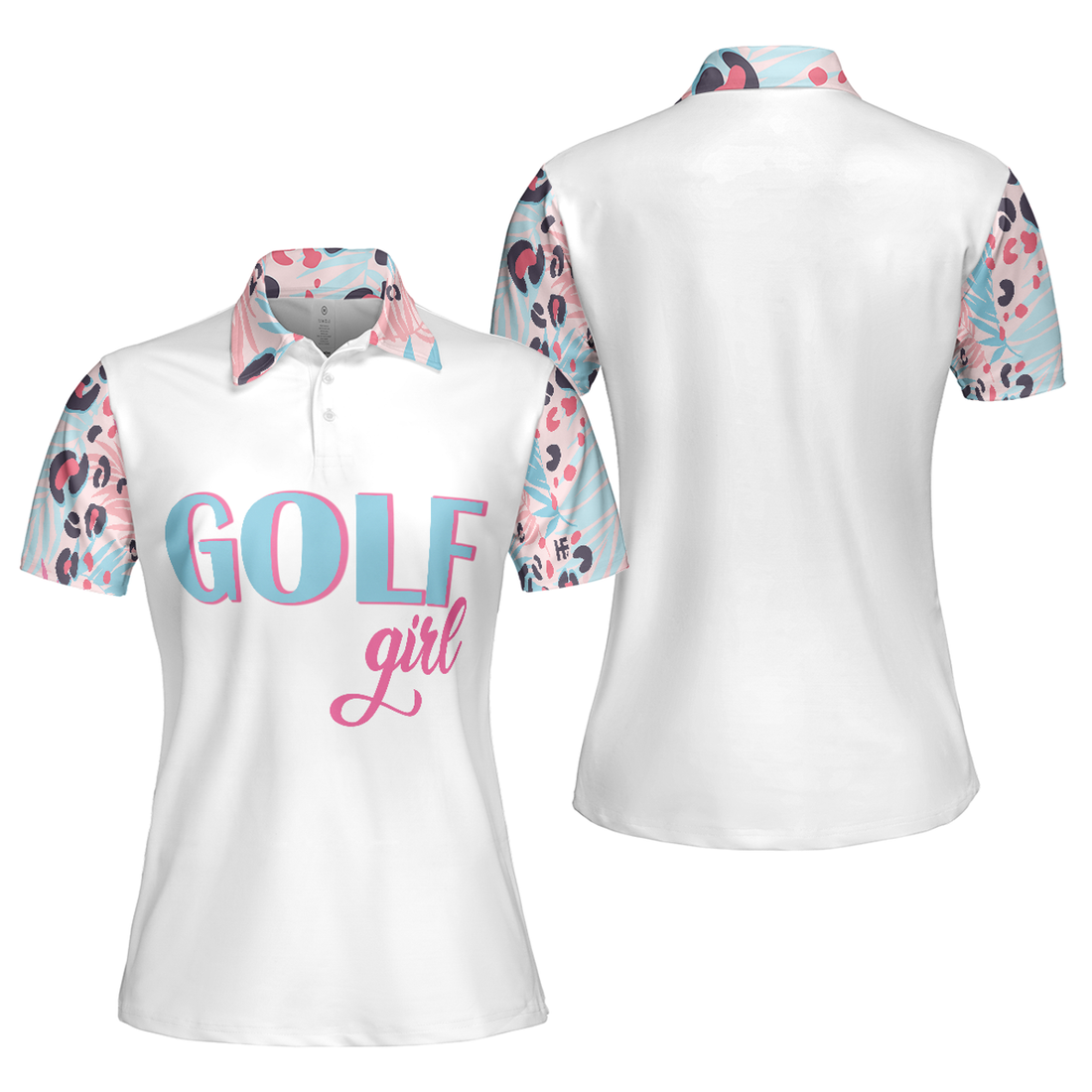 Leopard Pattern Short Sleeve Golf Unique Gift for Ladies Women's Polo Shirts S-5XL