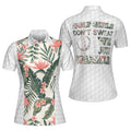 Golf Girls Don't Sweat We Just Sparkle Short Sleeve Women's Polo Shirts S-5XL