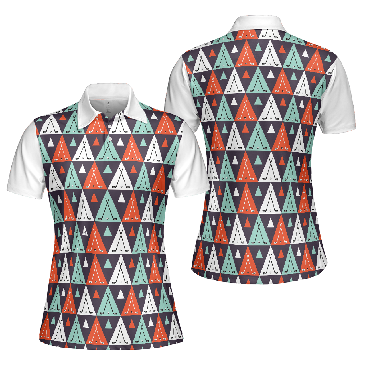 Golf Life In Ethnic Style Short Sleeve Women's Polo Shirts S-5XL