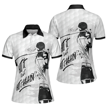 Black and White Short Sleeve Golf Shirt for Women's Polo Shirts S-5XL