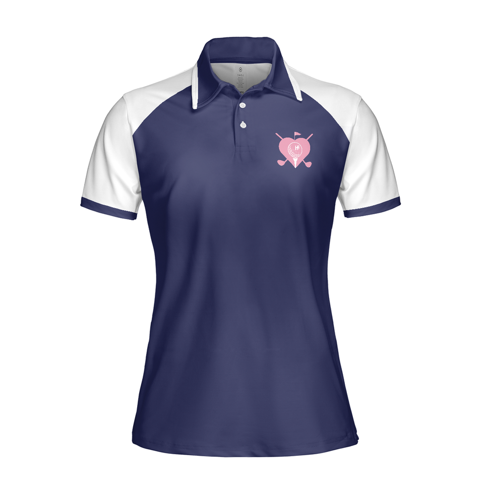 I Play Golf Like A Girl Try To Keep Up Navy Shirt Women's Polo Shirts S-5XL