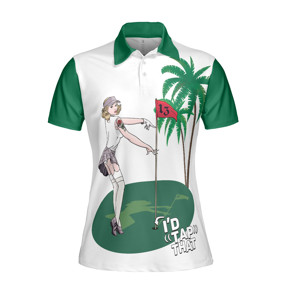 I'd Tap That Golf Short Sleeve Women's Polo Shirts S-5XL