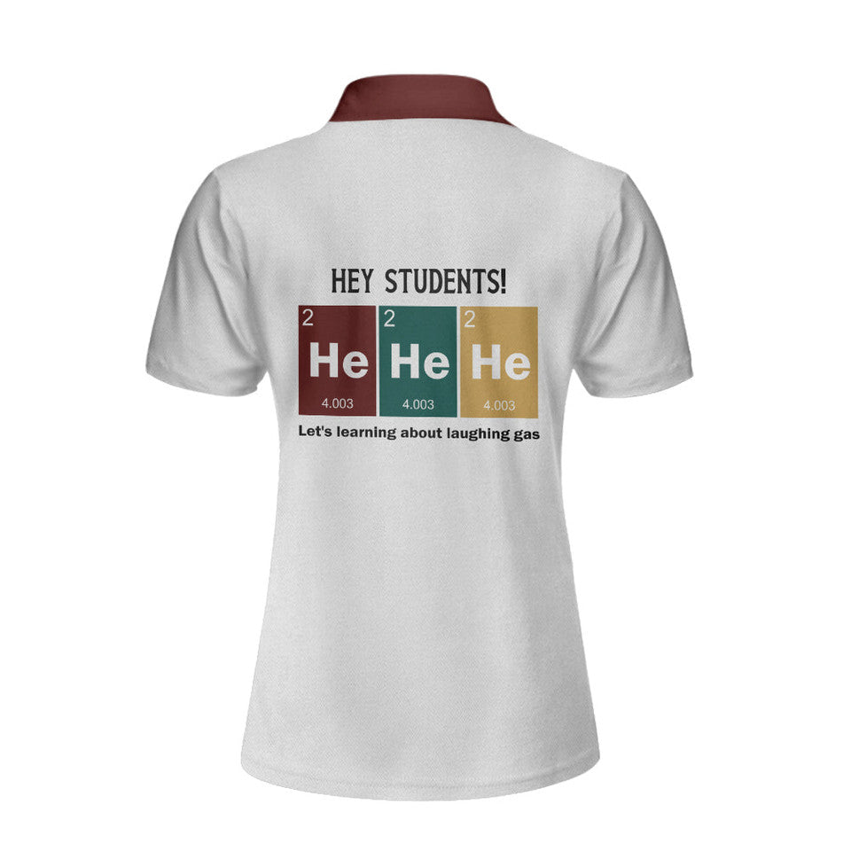 Learning About Laughing Gas Short Sleeve Women's Polo Shirts S-5XL