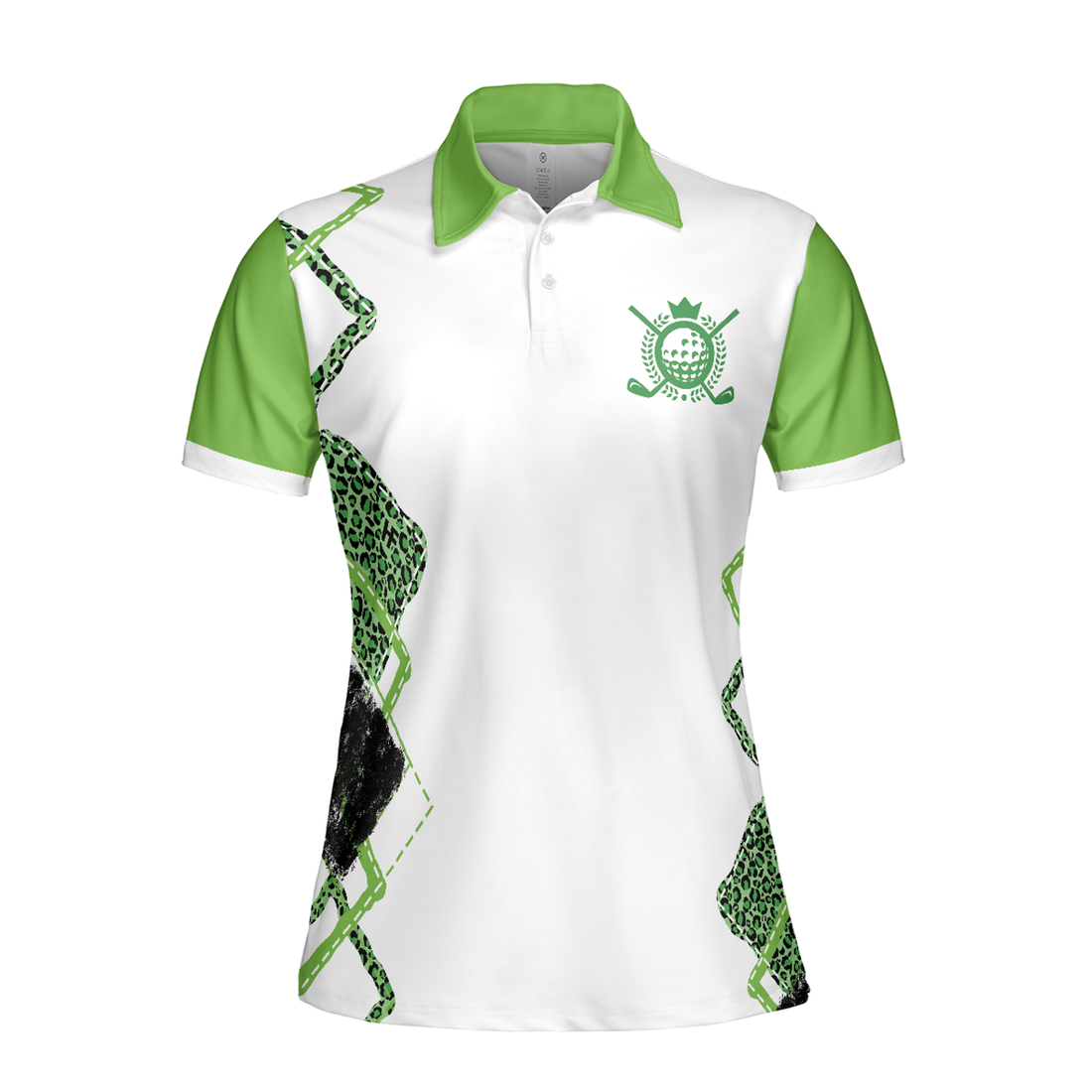 Talk Birdie To Me Golf White Green Pattern Polo Shirt Women's Polo Shirts S-5XL