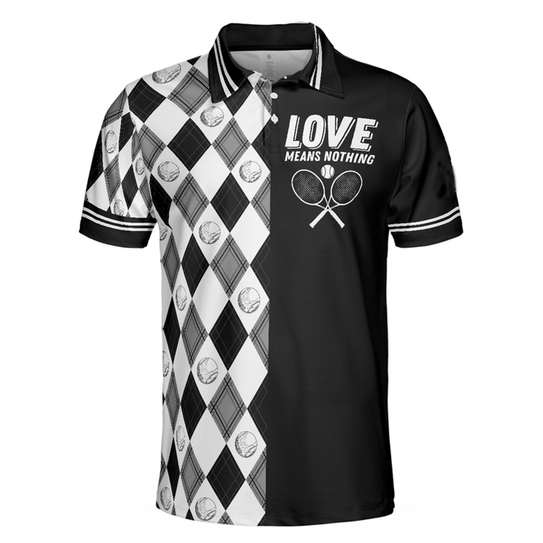 Tennis Love Means Nothing All Over Print 3D Men's Polo Shirt S-5XL