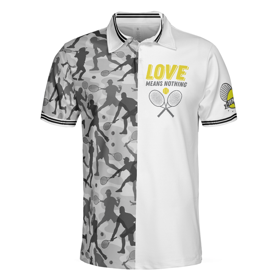 Eat Sleep Tennis Repeat All Over Print Gift Men's Polo Shirt S-5XL
