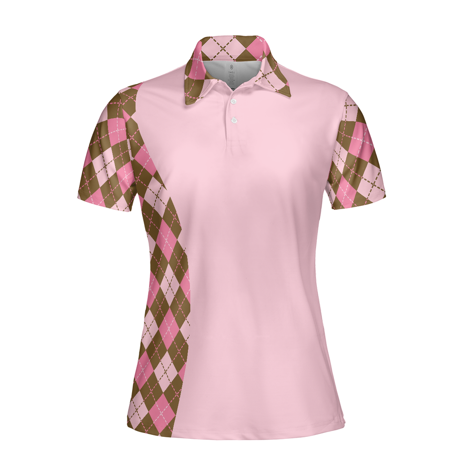 Girl Play Golf Women Polo Shirt, Some Girls Play With Dolls Real Girls Play Golf Women Polo Shirt, Argyle Pattern Shirt For Ladies - Perfect Gift For Women, Ladies Women' s Polo Shirt S -5XL