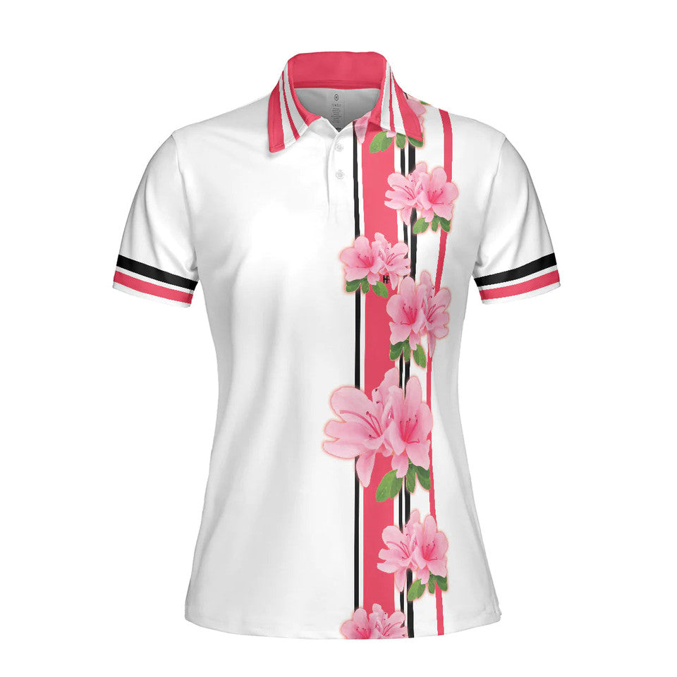 Peach Blossom Is A Game But Golf Is Serious Golf Shirt Women's Polo Shirts S-5XL