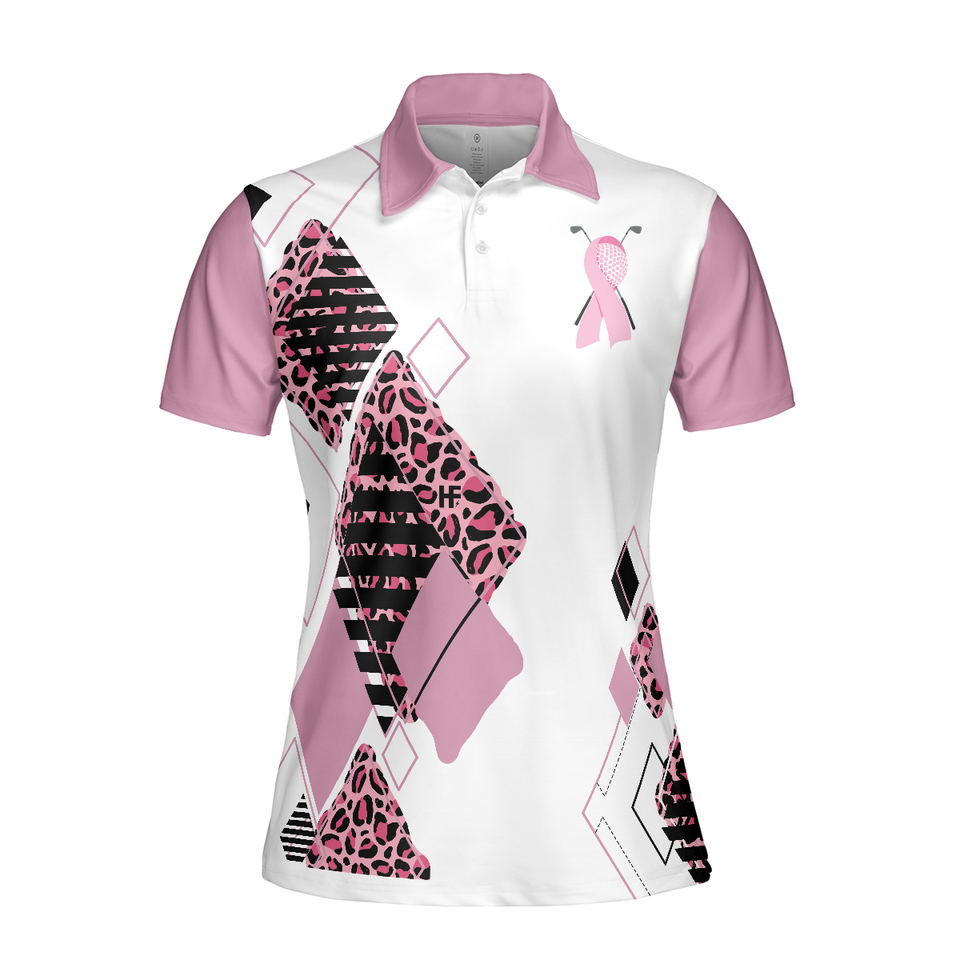 Golf Girl In October We Wear Pink White Shirt Women Polo Shirt S-5XL