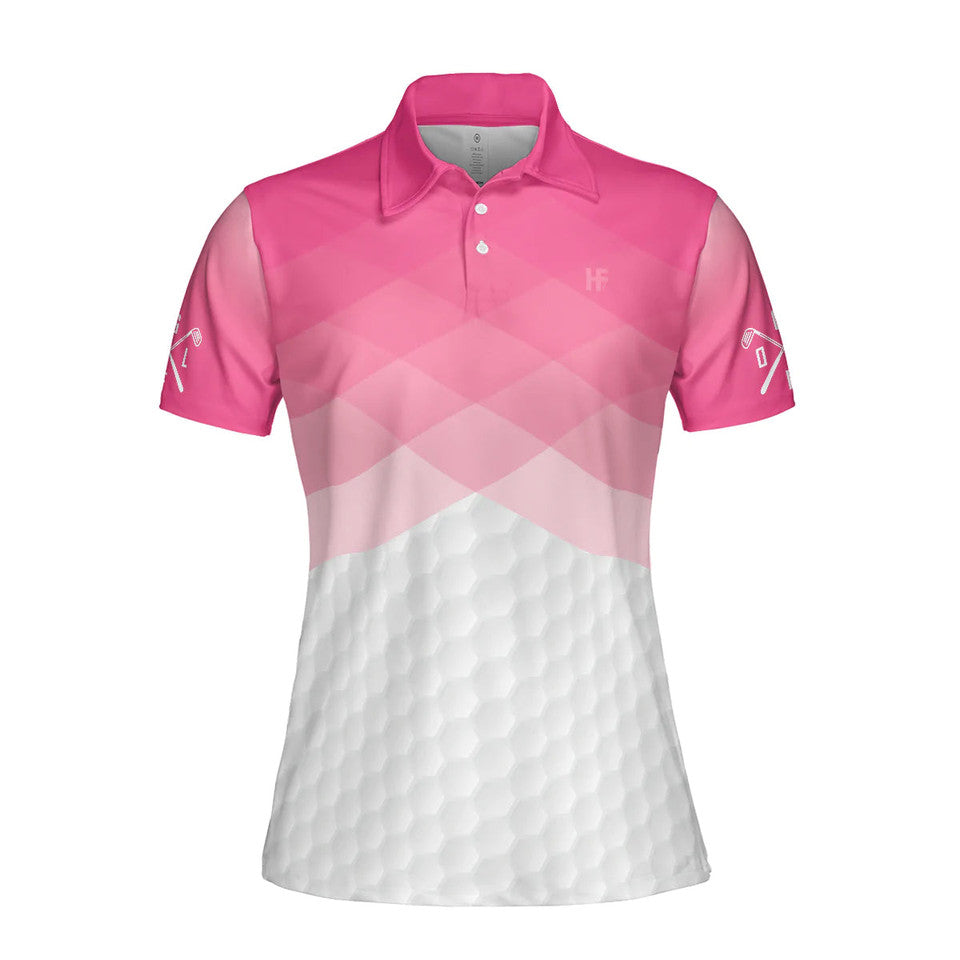 Argyle Pattern Golf Just A Girl Who Loves Playing Golf Women's Polo Shirts S-5XL