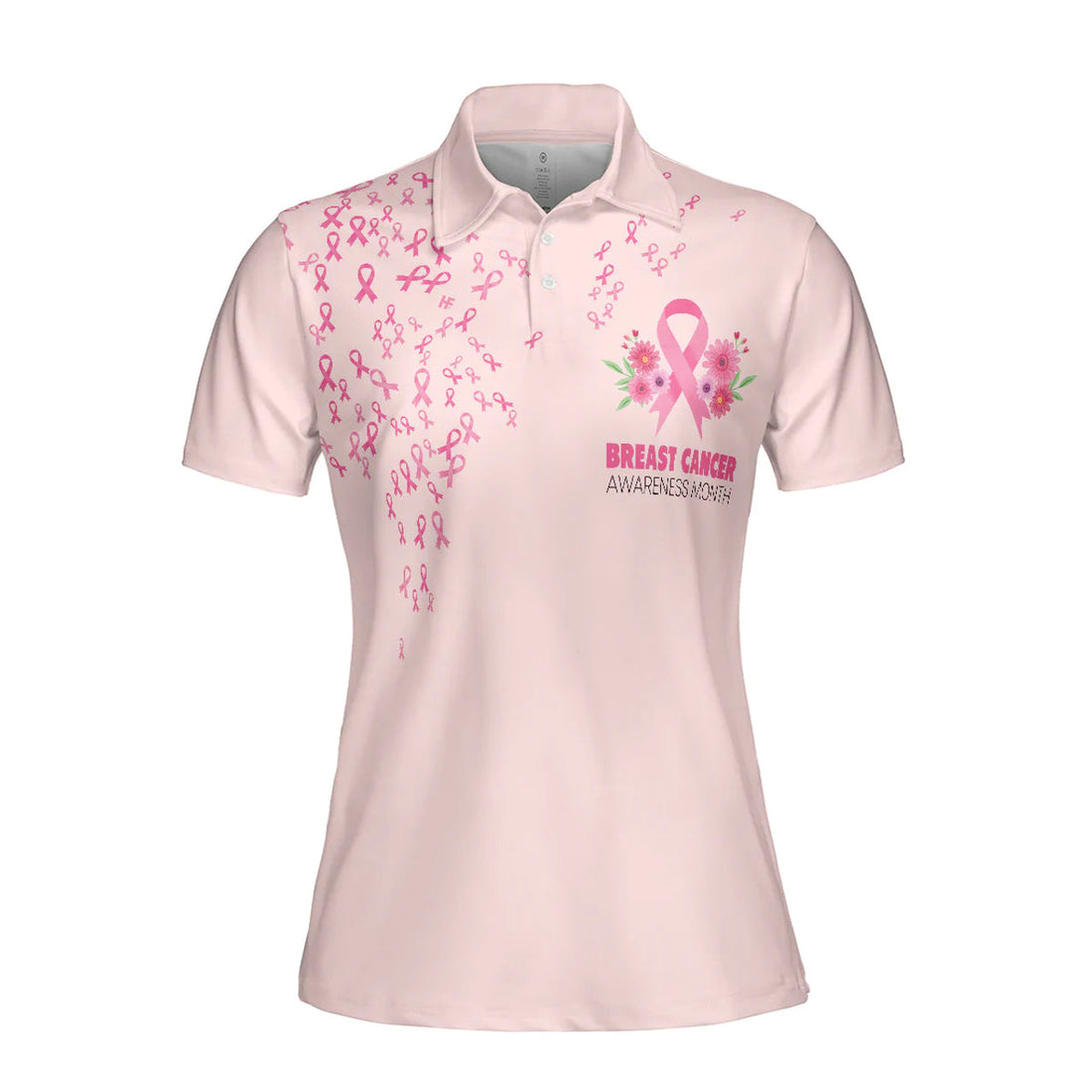 Breast Awareness In This Family Fights Alone Cool Gift Women's Polo Shirts S-5XL