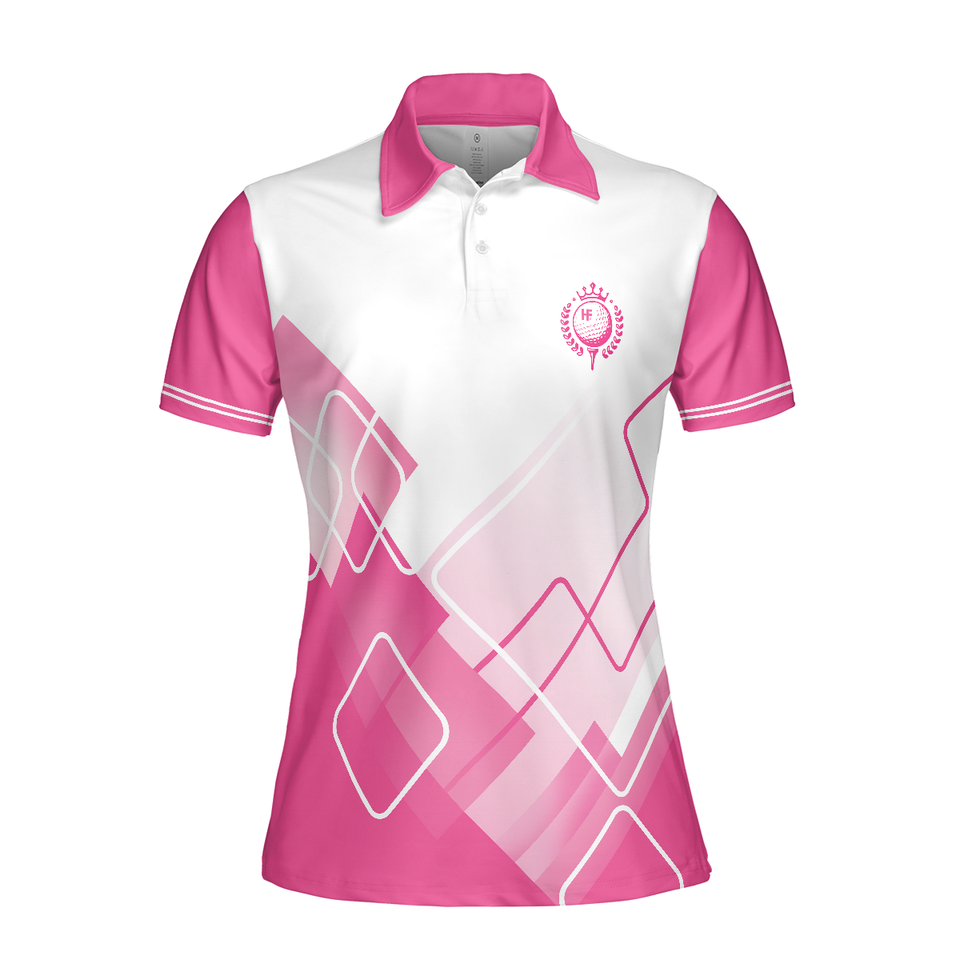 This Girl's Got Drive Pink Golf Short Sleeve Pattern Women's Polo Shirts S-5XL