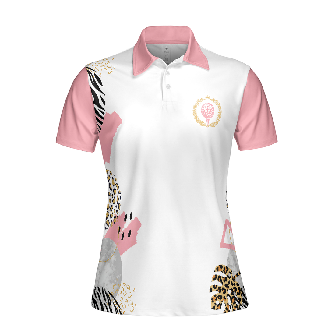 Funny Pink Golf Shirt Golf Makes Me Happy Women Polo Shirt S-5XL