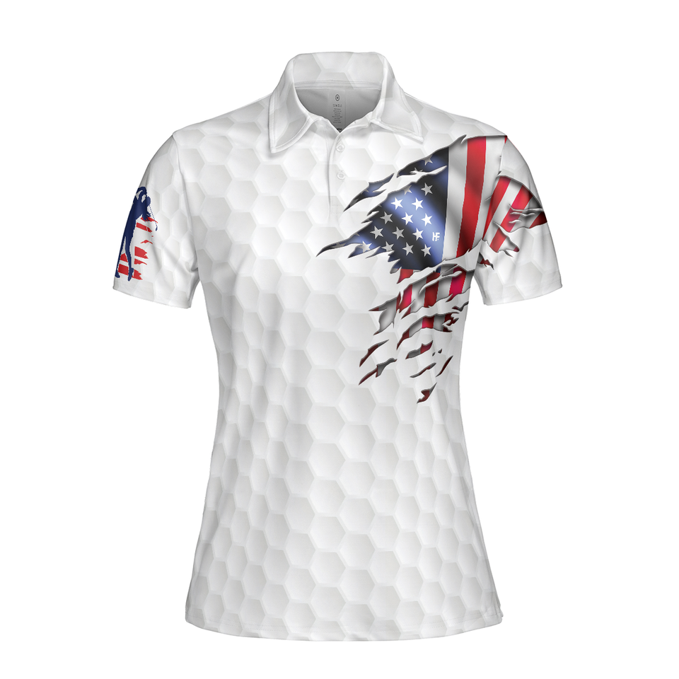American Golfer Short for Best Golf Gift for Golfers Women's Polo Shirts S-5XL
