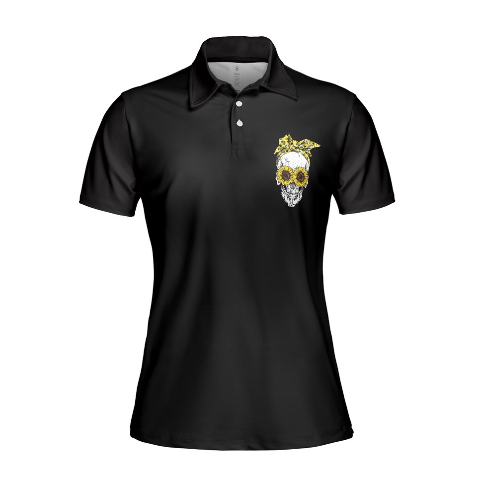 You Are My Sunshine Skull Gift Black Short Sleeve Women's Polo Shirts S-5XL