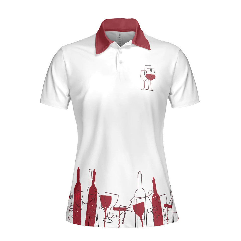 Wine Golf I'm A Simple Short Sleeve For Ladies Golf Gift Women's Polo Shirts S-5XL