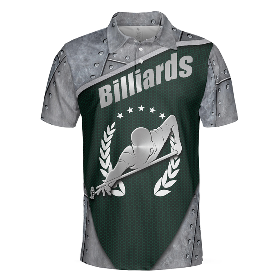 Cool Billiards Steel Pattern Shirt Birthday Gift for Men Men's Polo Shirt S-5XL