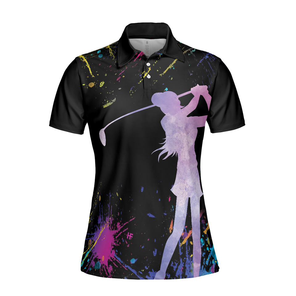 You Say Girl Can't Golf I Say Watch Me Golfing Girls Women's Polo Shirts S-5XL