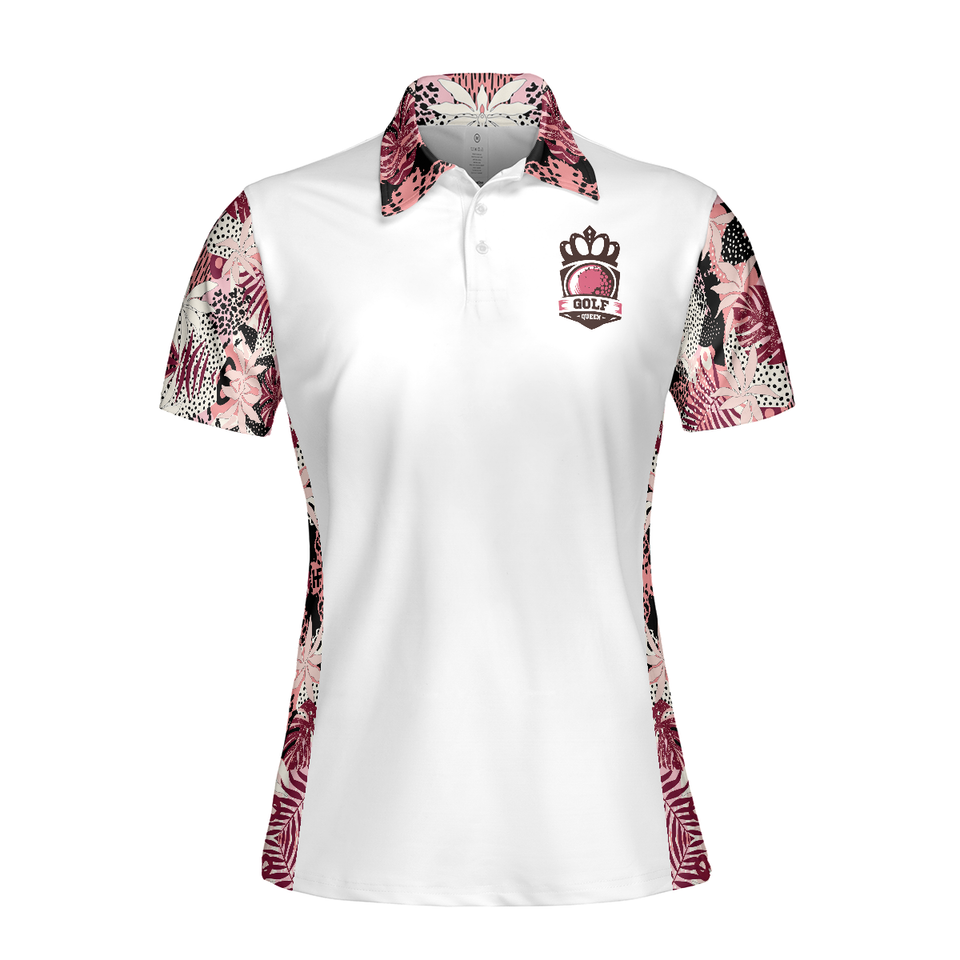 I Golf Like A Girl Try To Keep Up Flower Unique Gift Women's Polo Shirts S-5XL
