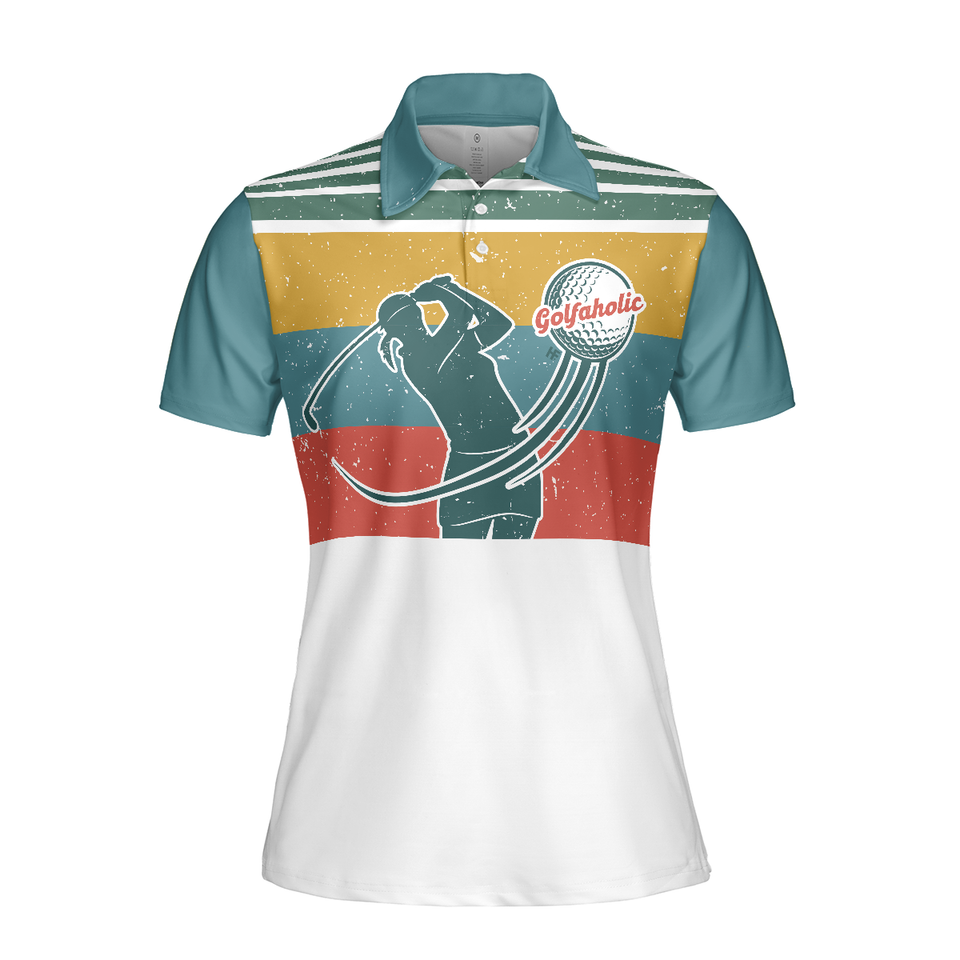 Colorful Golf for Ladies Short Sleeve Unique Golf Gift Women's Polo Shirt S-5XL
