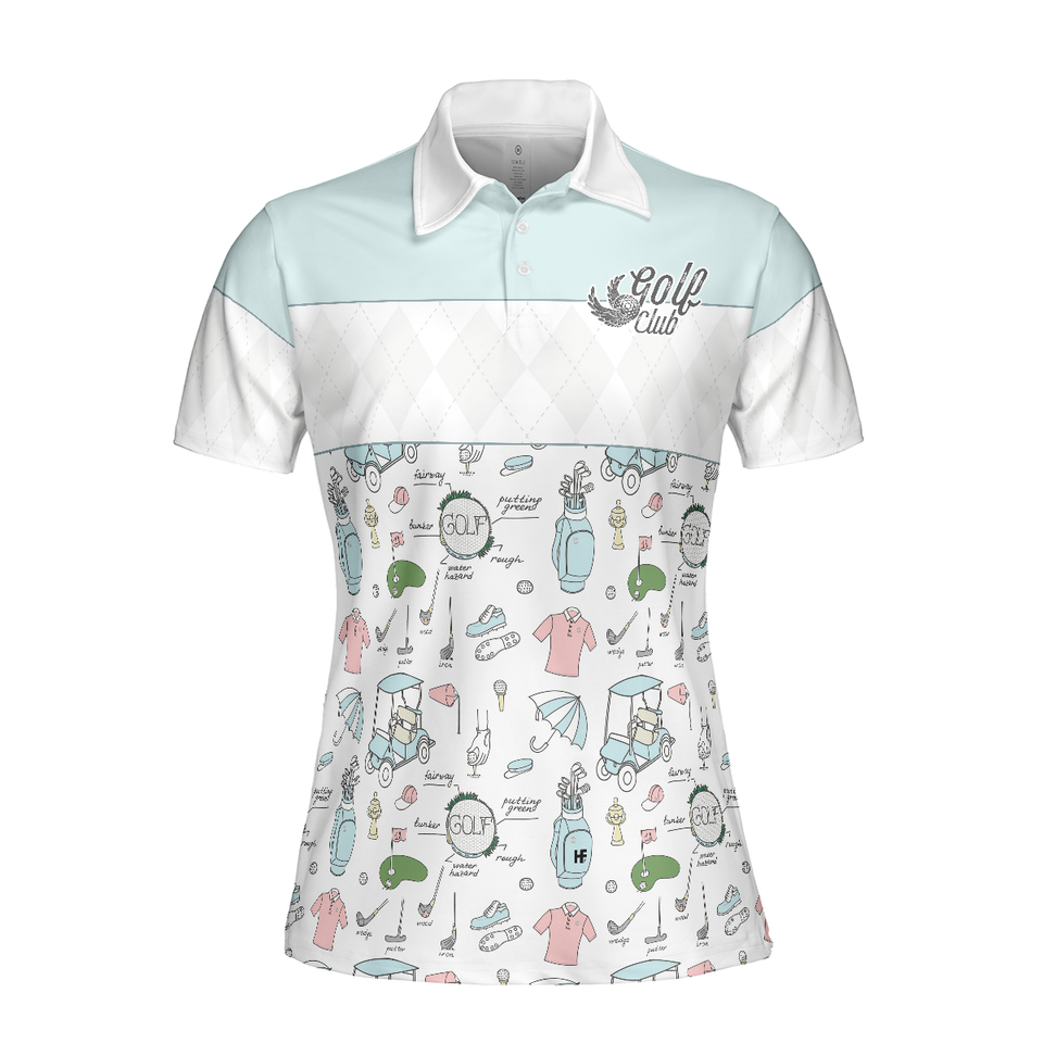 Golf Life In Short Sleeve For Ladies With Golf And Argyle Women's Polo Shirts S-5XL