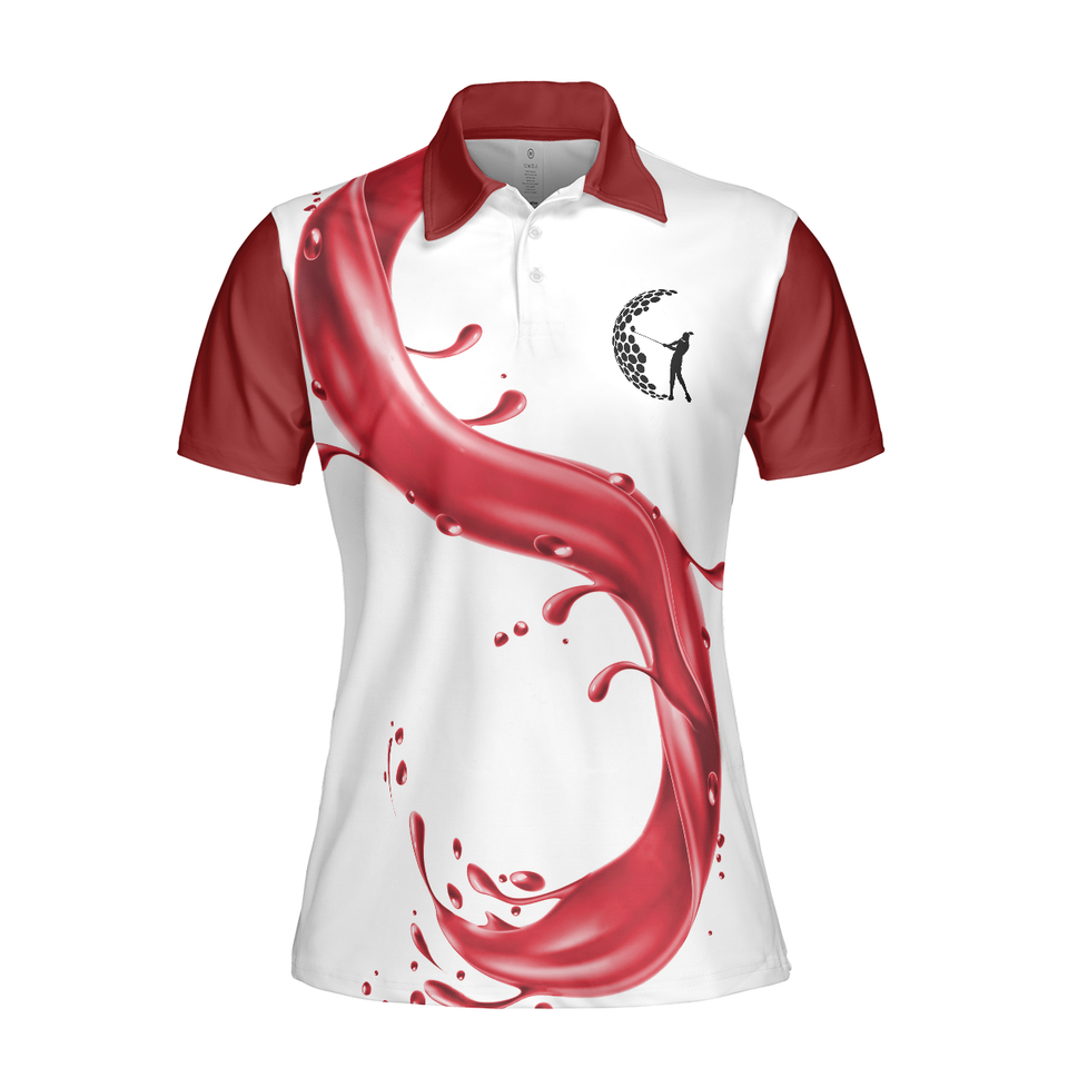That's What I Do I Play Golf I Drink Wine Perfect Gift For Women's Polo Shirts S-5XL