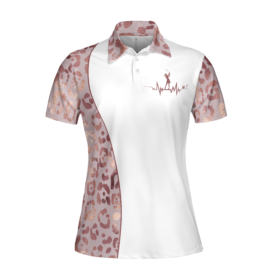 Coffee Love Golf Leopard For Golf and Coffee Lovers Women's Polo Shirts S-5XL