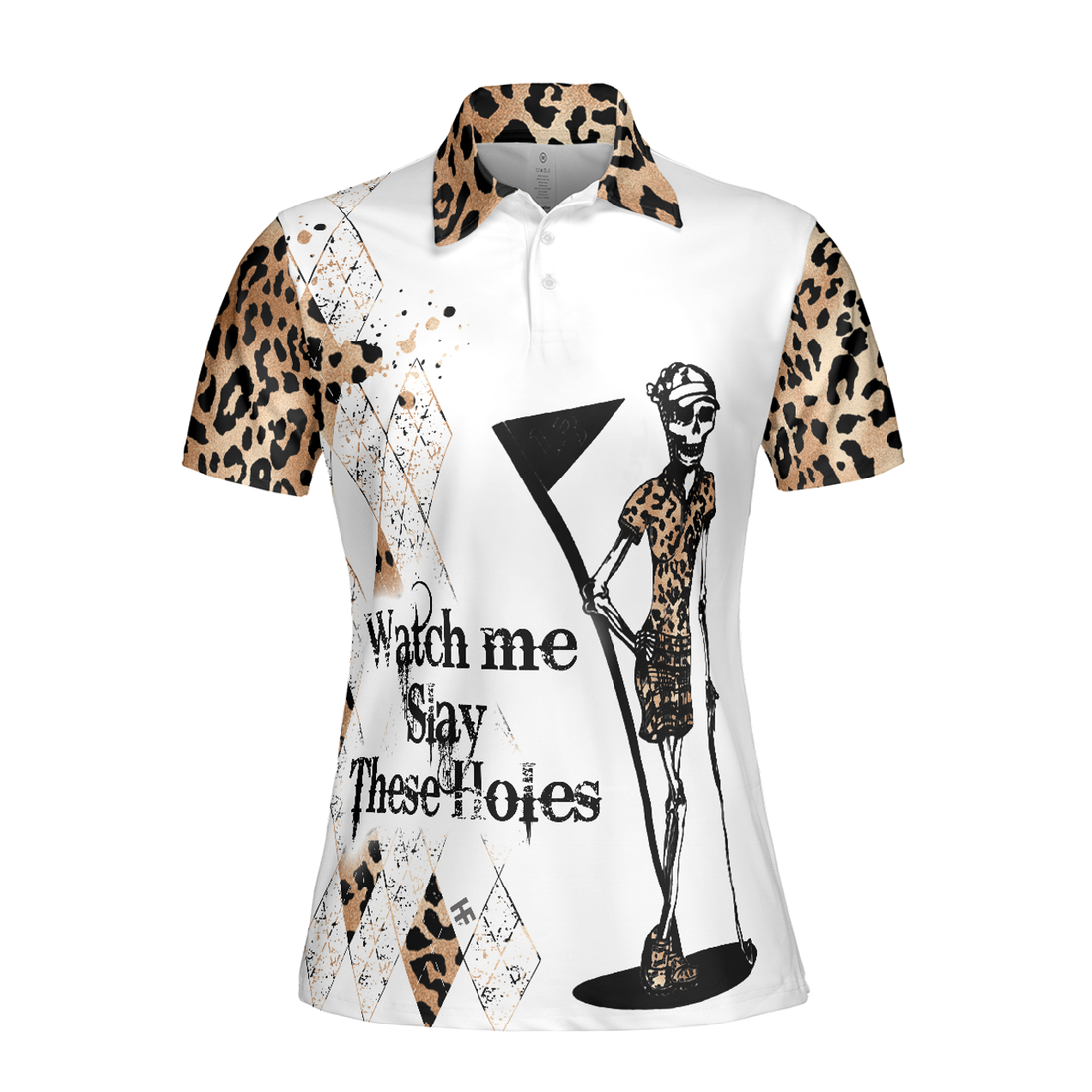 Watch Me Slay These Holes Panther Skin Pattern Golf Women Polo Shirt S-5XL