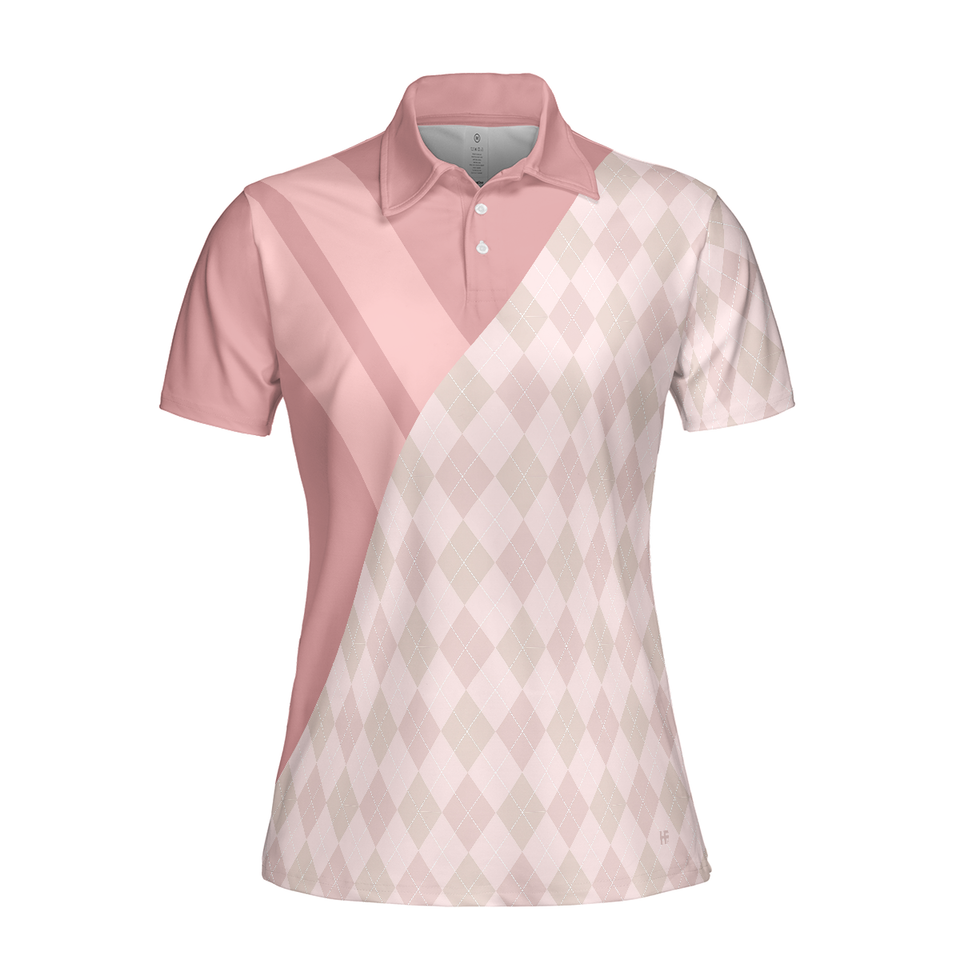 Some Grandmas Knit Real Women Play Golf Light Pink Women Polo Shirt S-5XL