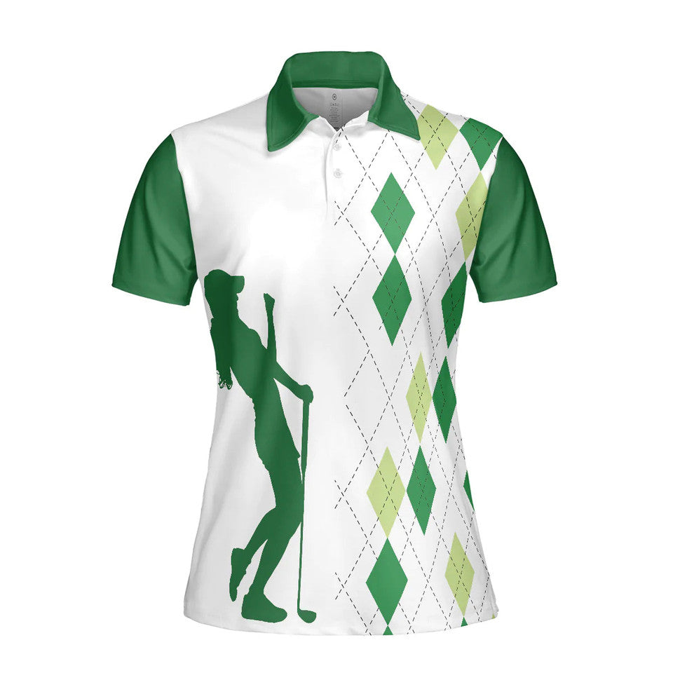 Queen Of The Green Short Sleeve Women Polo Shirt Gift For Golfer Women Polo Shirt S-5XL