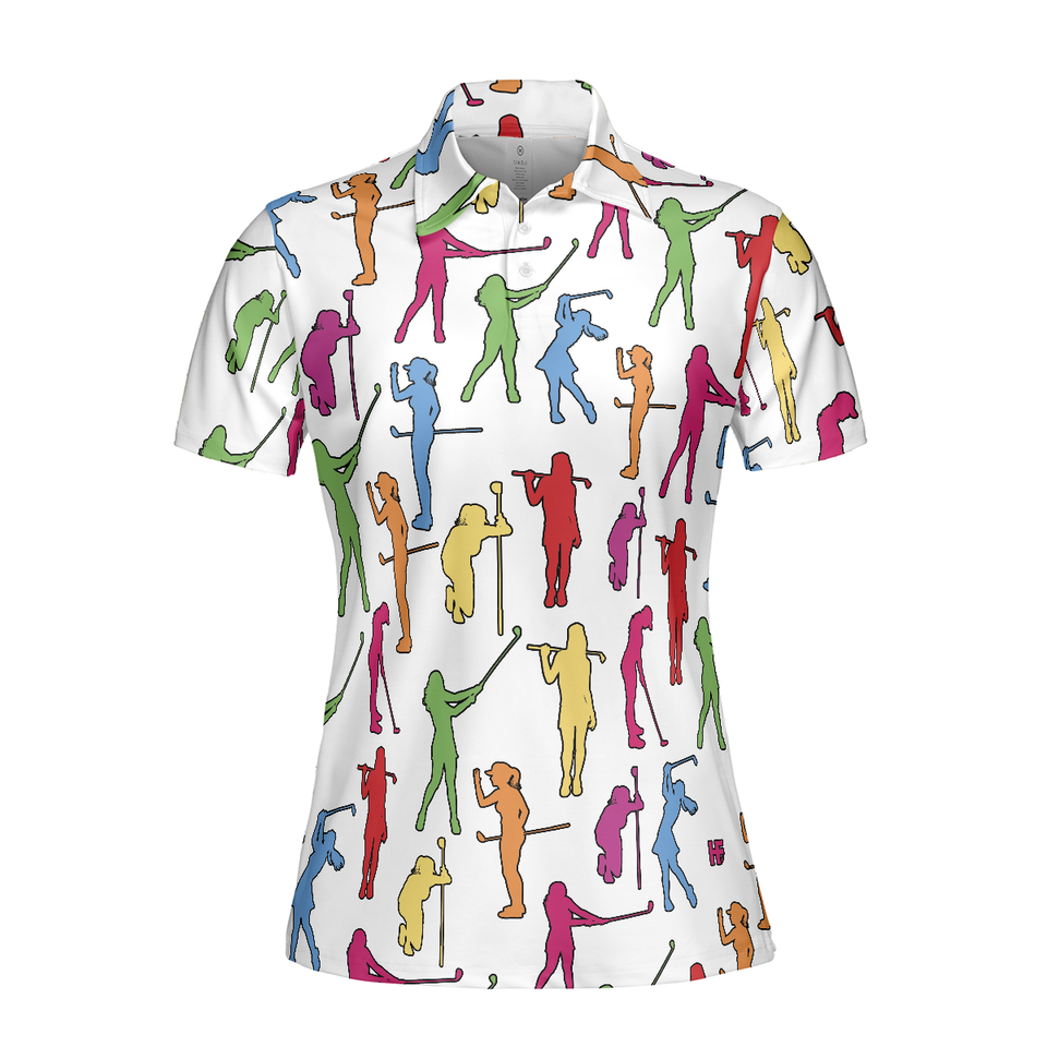 Colorful Golf Shirt Gift for Lovers at Club Tournaments Women's Polo Shirts S-5XL