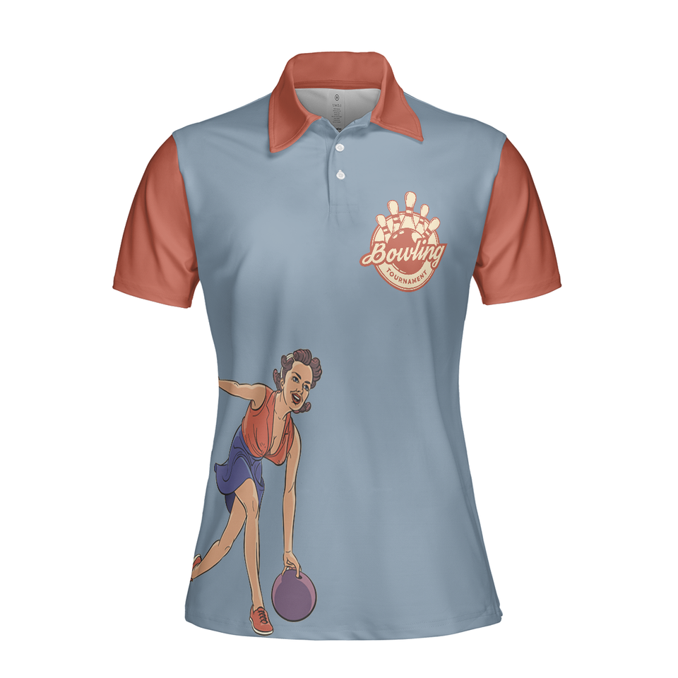 Funny Bowling Grab Your Balls We're Going Shirt for Women's Polo Shirts S-5XL