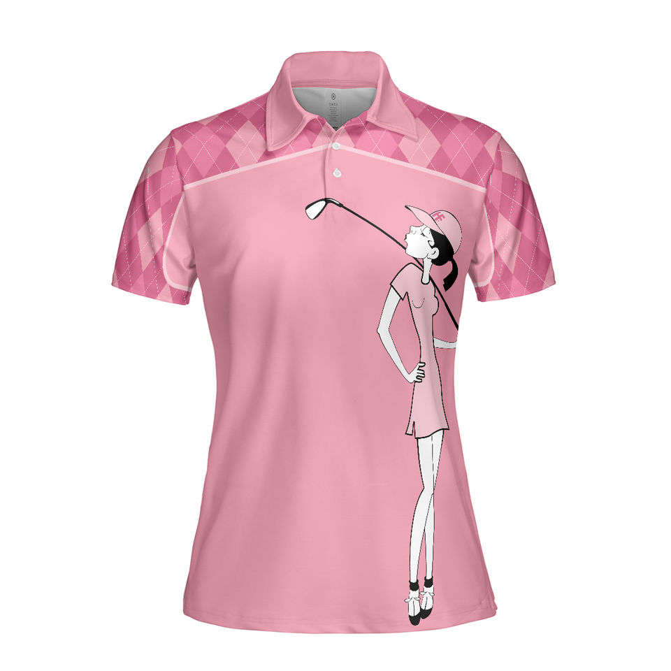 You Say Girl Can't Golf Pink Short Sleeve Perfect Gift Women's Polo Shirts S-5XL