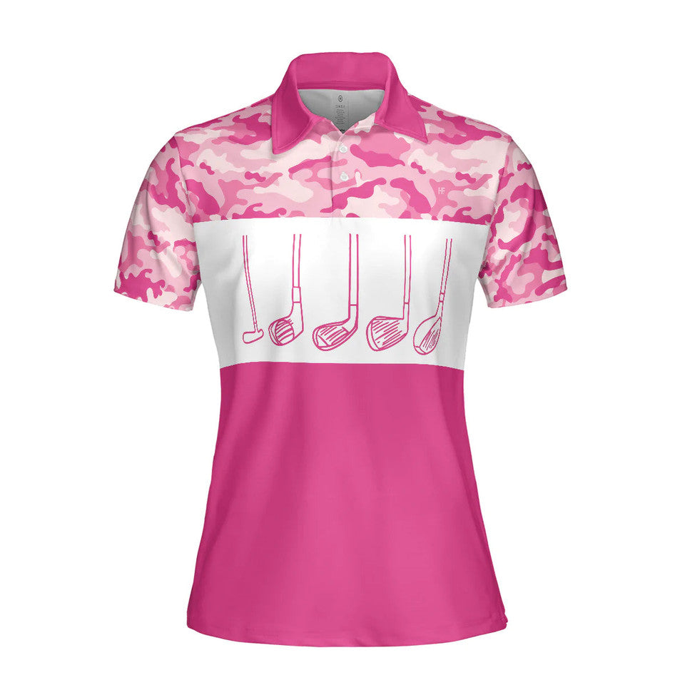 Golf Clubs Life Is Full Of Important Choices Sleeve Women's Polo Shirts S-5XL