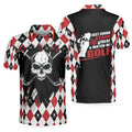 Argyle Skull Golf Shirt Just Gonna Stand There Men's Polo Shirt S-5XL