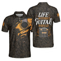 Life Without Guitar Would Be Flat Short Sleeve Pattern Men's Polo Shirt S-5XL
