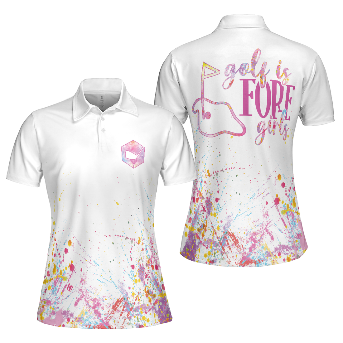 Golf Is Fore Girls Short Sleeve Shirt Unique Golfers Women's Polo Shirts S-5XL
