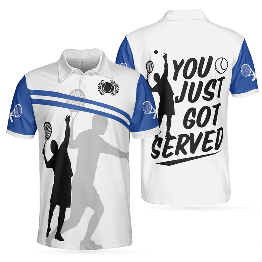 Tennis You Just Got Served All Over Printed Perfect Gift Men's Polo Shirt S-5XL