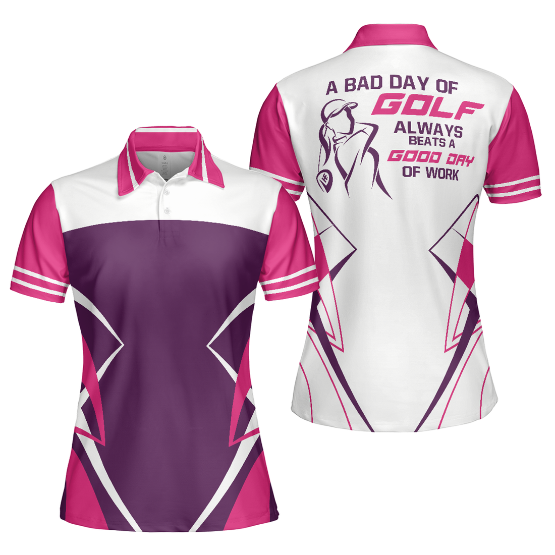 Funny Pink Golf Shirt for Ladies A Great Gift Idea Women's Polo Shirts S-5XL