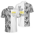 Eat Sleep Tennis Repeat Shirt Best Gift for Players Men's Polo Shirt S-5XL