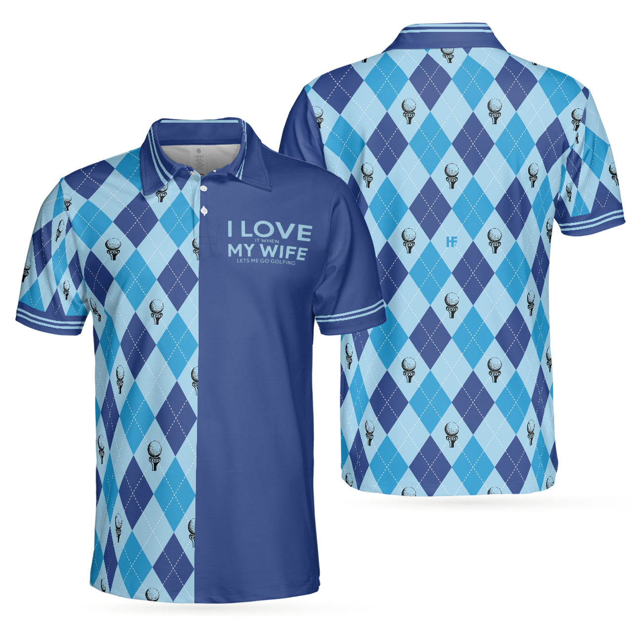 I Love It When My Wife Lets Me Go Golfing Men's Polo Shirt