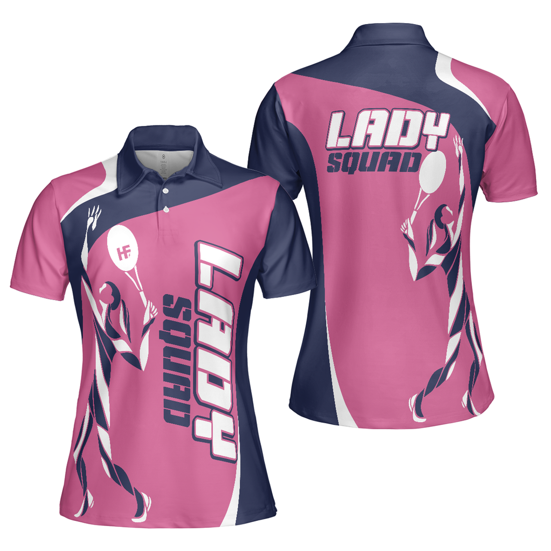 Custom Name Tennis Lady Squad Polo For Female Players Women's Polo Shirts S-5XL