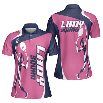 Custom Name Tennis Lady Squad Polo For Female Players Women's Polo Shirts S-5XL
