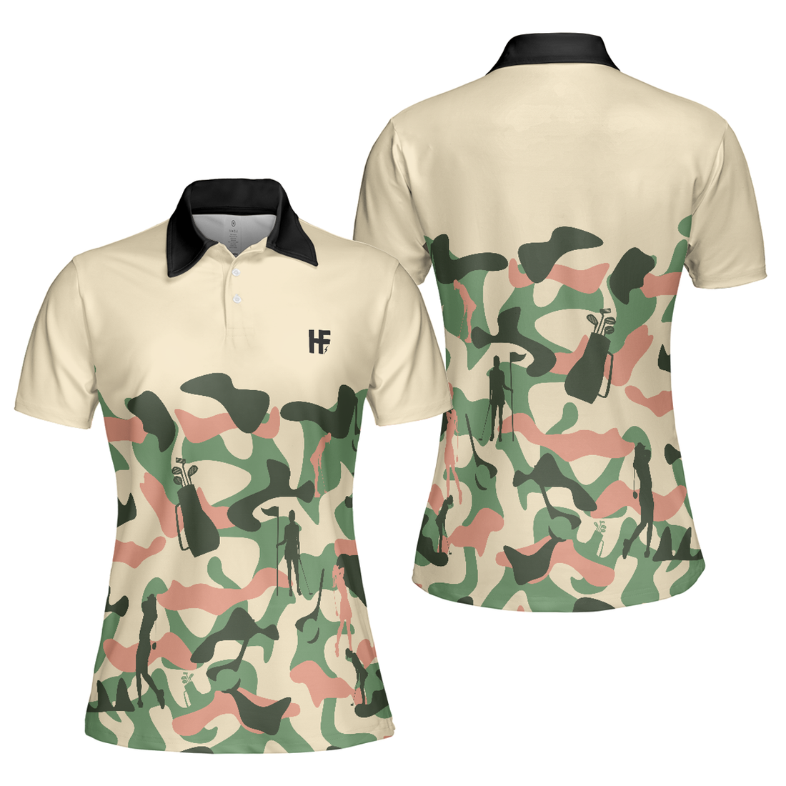 Texture Golf Set Short Sleeve Golf Shirt For Ladies Women's Polo Shirts S-5XL