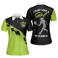 Tennis I Play Like A Girl Try To Keep Up For Ladies Women's Polo Shirts S-5XL