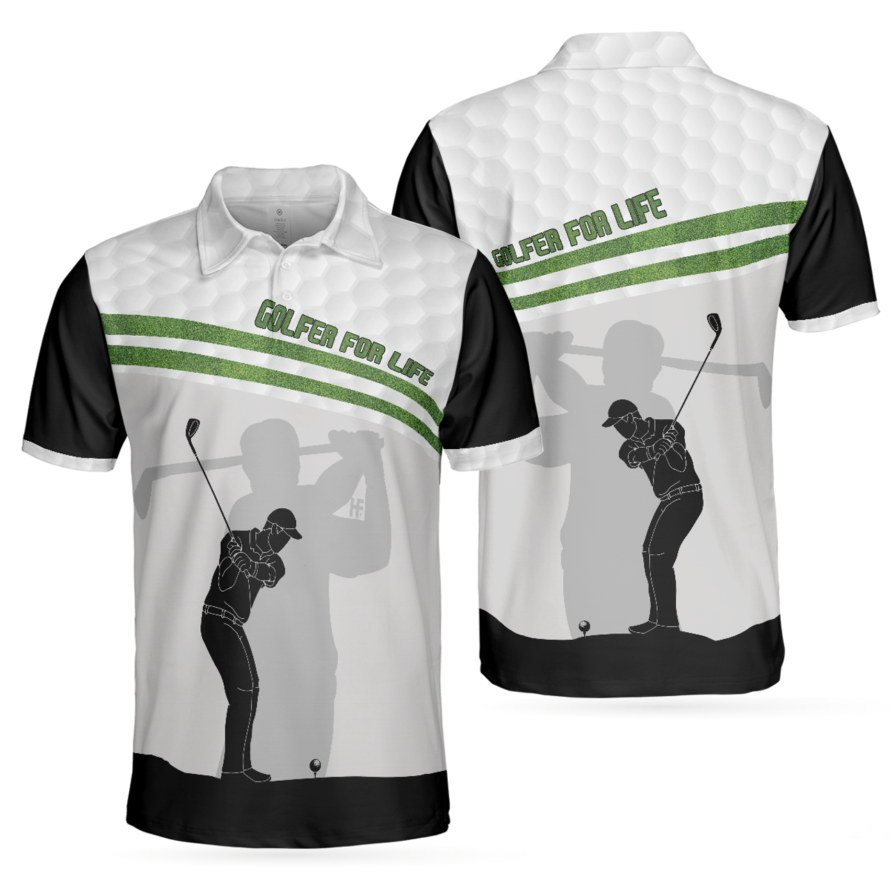 Golfer For Life Golf Shirt Best Gift For Golfers Men's Polo Shirt S-5XL