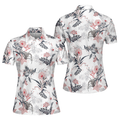 Floral Pattern Gift for Golf Lovers Tournament Coach Club Women's Polo Shirts S-5XL